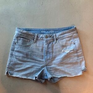 Old Navy Distressed Light Blue Jean Shorts